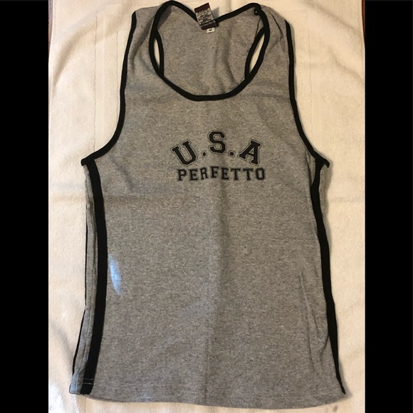 NEW Perfetto USA workout tank top Unisex - Picture 1 of 12
